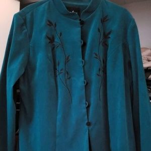 Beautiful dark teal green jacket